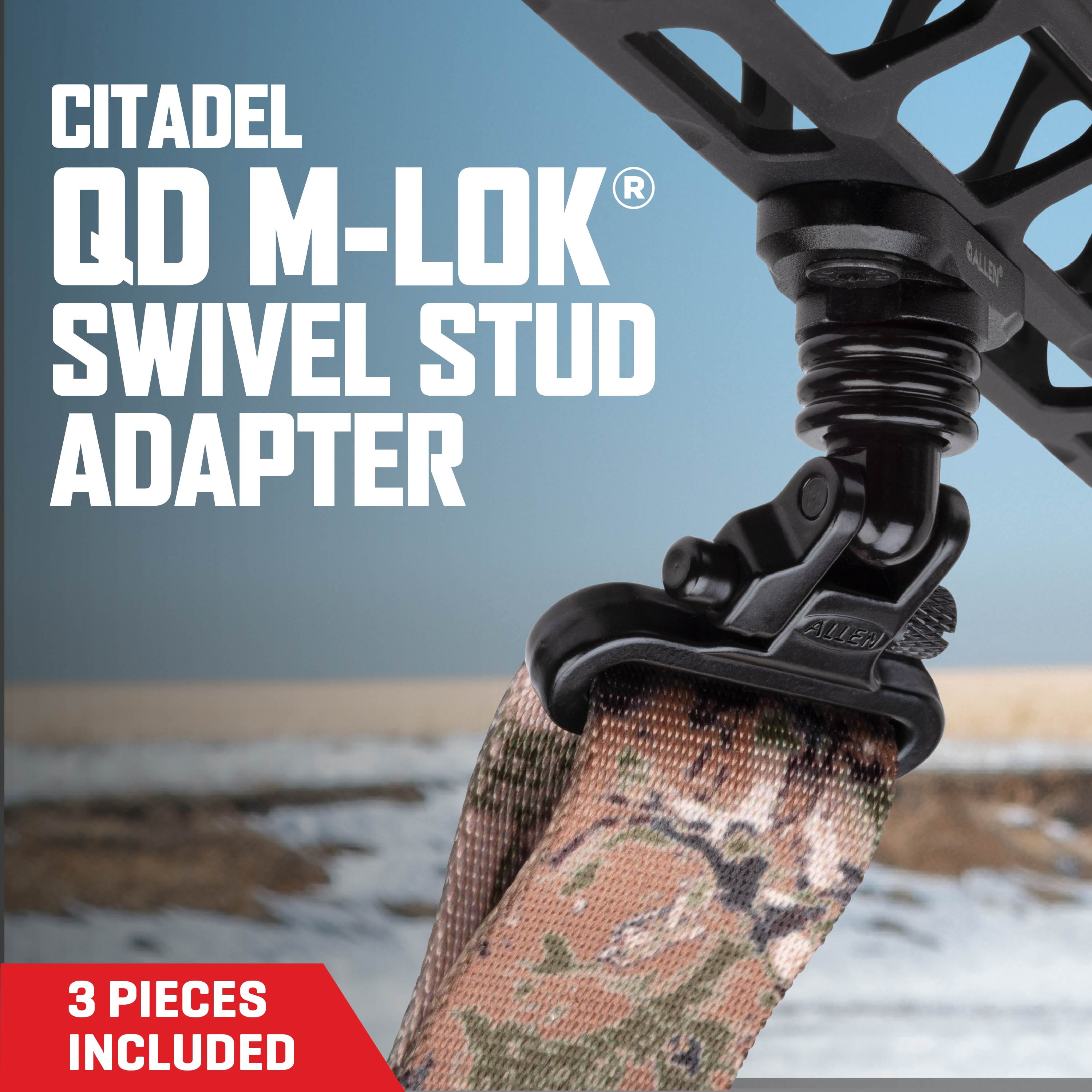 Allen Company QD M-LOK Sling Mount Base and Swivel Stud Adapter