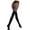 Black-heart, variant on Mock Suspender Pantyhose for Women Faux Thigh High Stockings Black Over the Knee Goth Sparkly Tights