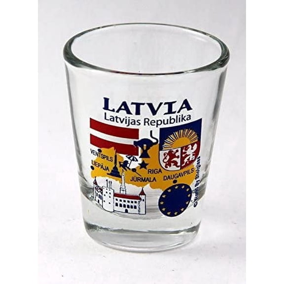 Latvia EU Series Landmarks and Icons Shot Glass
