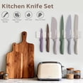 thumbnail image 4 of Juego de cuchillos Astercook de 13 piezas de acero inoxidable con protectores, 4 of 9