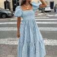 thumbnail image 2 of CIENVNSTG Women's Fashion A-Line Summer Dress Casual Flowy Dress for Everyday Wear, 2 of 5