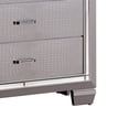 thumbnail image 3 of Furniture of America Rachel Contemporary Solid Wood 5-Drawer Chest in Silver, 3 of 4