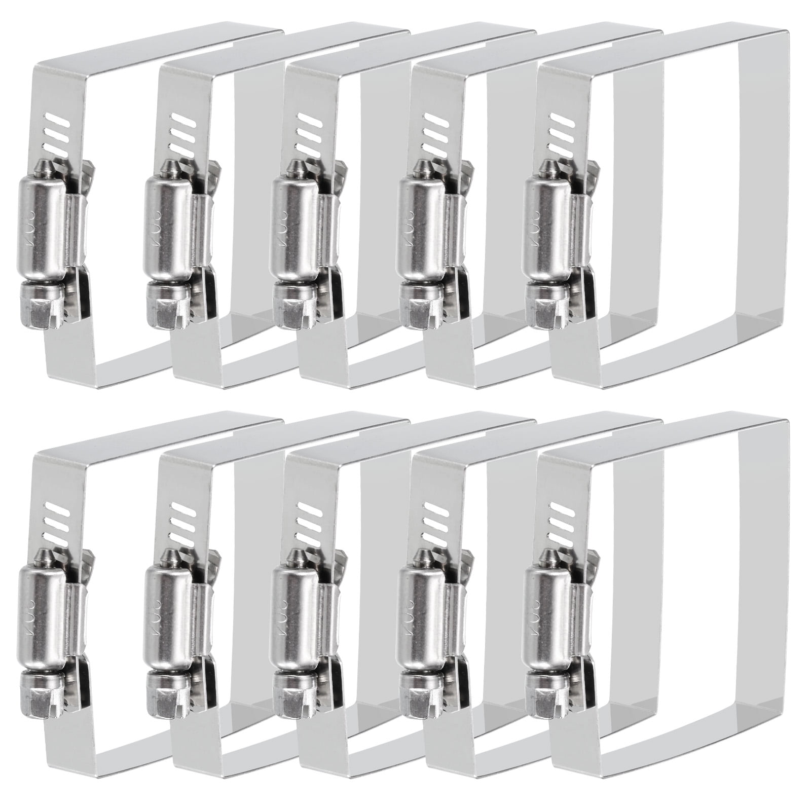 Drainpipe Hose Clip Heyous 4-Pack 40x40mm Square Hose Clamps ...