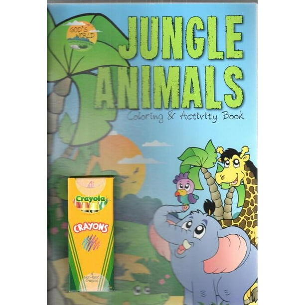 Download Jungle Animals Coloring And Activity Book Paperback Walmart Com Walmart Com