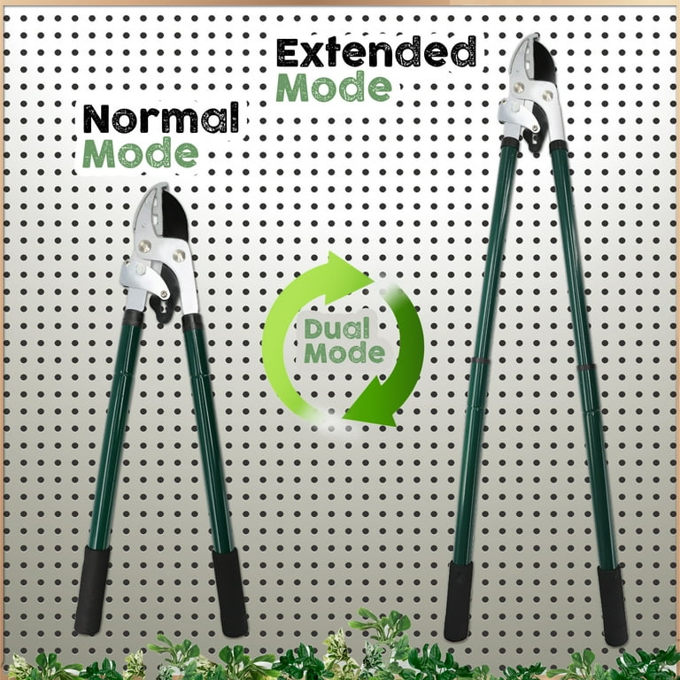 Tree Trimmer Anvil Loppers Branch Cutter Telescopic 25 to 37.5 Tree Limb Garden and Yard Clippers Heavy Duty Lopping Pruning Shears Clean Cut