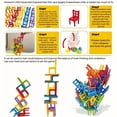 thumbnail image 5 of Chaise Empilable de 2,36 Po de Hauteur, Jouets Éducatifs, Chaise Empilable pour Blocs de Construction, Jouets Interactifs Parent-Enfant pour Rassembler, Multiples Formes de Chaise Aléatoires, 24 Pcs, Cadeau de Noël, 5 of 5