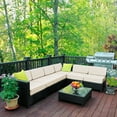 thumbnail image 6 of Mcombo Aluminum Outdoor Patio  Furniture Sectional  Set Black Wicker Sofa All-weather Resin Rattan Conversation Chair with Cushions 6080-1007 Cw, 6 of 9