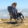 thumbnail image 4 of PORTAL Oversized Rocking Camping Chair, Portable Outdoor Rocker with High Back Hard Armrests, Supports 400 lbs,Blue, 4 of 7