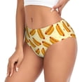 thumbnail image 2 of Fotbe Hot Dog 3 Calzones Estampados para Mujer – Ropa Interior de Algodón, Cómoda, Suave y Elástica-X-Large, 2 of 6