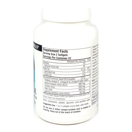 Source Naturals - Flax Seed-Primrose Oil 1300 mg. - 45 Softgels