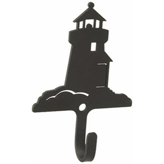 Village Wrought Iron WH-10-XS Lighthouse Wall Hook Extra Small - Black