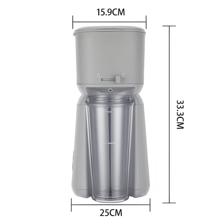 Mainstays Single Serve Iced Coffee Maker, Soft Silver