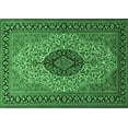 thumbnail image 1 of Ahgly Company Indoor Rectangle Medallion Emerald Green Traditional Area Rugs, 8' x 12', 1 of 4