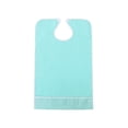 thumbnail image 2 of Waterproof Oil-Resistant Adult Bib No-Wash Design With Bottom Pocket for Elderly Patients Home Dining Daily Meals Nursing Care(Mint Green M), 2 of 5