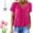 Hot Pink, variant on TODOZO T Shirts for Women Loose Fit Casual Lightweight Soft Basic Tees Summer Tops for Women 2025 Women's Casual Summer T Shirts Short Sleeve V Neck Tops Tshirts Bu1 L