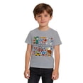thumbnail image 1 of MIASHUI T-Shirt Graphique Patriotique à Manches Courtes pour Garçons, Enfants, Décontracté et Confortable, Gris, 6-7 Ans, 1 of 4
