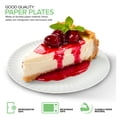 thumbnail image 5 of Stock Your Home 6-Inch Paper Plates Uncoated, Everyday Disposable Dessert Plates 6" Paper Plate Bulk, White, 1200 Count, 5 of 7