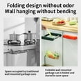 thumbnail image 4 of Clearance! Ikeay Holder for Kitchen, House Garbage Rack Foldable Plastic Bag Bracket Trash Can Support Shelf Wall Mounted Garbage Bag Bracket Plastic, 4 of 8