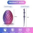 thumbnail image 3 of 3D Printed Dragon Egg, Colorful 3D Printer Articulated Dragon Toy for Kids, 12 inch 3D Printed Easter Dragon Fidget Toys , Office Desk Figurine Decor, 3 of 8