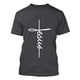 thumbnail image 3 of Camisetas de Manga Corta para Hombre Camiseta de Cuello Redondo Deportiva de Impresión Casual, Blusa de Mezcla de Poliéster de Algodón para Uso Al Aire Libre, Diario Y de Primavera de Verano, 3 of 4