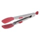 thumbnail image 5 of Pinzas para Alimentos - Pinzas bistec Antideslizantes Acero Inoxidable 304 engrosadas Pinzas cocinar Barbacoa Resistentes a la corrosión Hornear en la Cocina del Restaurante, Rojo/Negro(Rojo), 5 of 14