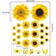thumbnail image 2 of Decoración de pared de girasol – 27 pegatinas de girasol para paredes con mariposa 3D, decoración de girasol para guardería, calcomanía de flores amarillas extraíbles para decoración de cocina, baño,, 2 of 8