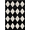 Black, variant on GlowSol 2'x6' Hallway Runner Rug Modern Checkered Rug Geometric Runners Rug Non-Slip Bedroom Rug for Laundry Room Kitchen, Brown