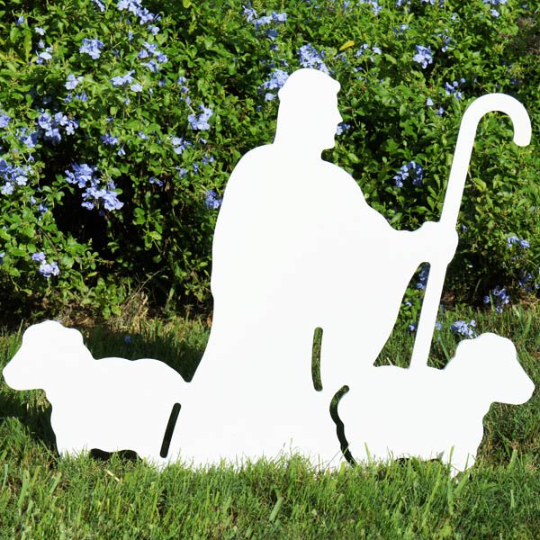 Teak Isle Outdoor Nativity Set Weatherproof Nativity Shepherd with