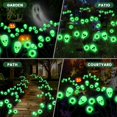 thumbnail image 4 of Luces solares FENSAN para Halloween y exteriores, paquete de 4 unidades, 32 LED, color verde, 4 of 7