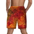 thumbnail image 4 of Balery Autumn Leaf Mens Swim Trunks Swim Shorts for Men Quick Dry Inseam Beach Shorts with Compression Liner Pocket-X-Large, 4 of 9