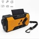 thumbnail image 2 of Multifunctional Hand Crank Solar Power LED Flashlight Full Band FM Radio Desk Lamp Alarm US Version NOAA, 2 of 5
