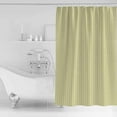 thumbnail image 4 of 72x78 Inch Shower Curtain Yellow Striped Bathroom Decor Waterproof Fabric Bathtub Bath Curtains Decorative Modern Simple Farmhouse Beige Vintage Extra Long Shower Curtain Set with Hooks, 4 of 6