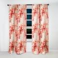 thumbnail image 2 of Designart "Whispering Tropics IV" Tropical Pink Curtain 1 Panel, 2 of 6