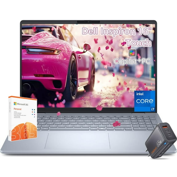Dell inspiron 16 Touchscreen Laptop - Intel Core 7 150U Beat i7-1355U -16inch FHD  -Windows 11 -32GB RAM -1TB PCIe SSD -Backlit Keyboard -PC Portatil Plus Laptop Work Business College -2025 Copilot