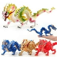 thumbnail image 3 of Amyove Figurines d'Action de Dragon Chinois de Simulation Figurines Réalistes Modèle Ornements Jouets pour Enfants Cadeaux Décoration de Maison Dragon Rouge, 3 of 9