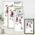 thumbnail image 4 of Designart 'Purple Wildflowers On White II' Traditional Framed Canvas Wall Art Print, 4 of 5