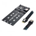 thumbnail image 3 of FVH SFF-8654 Cable Card U2 Kit NGFF M-Key to Slimline SAS NVME PCIe SSD SATA Adapter for Mainboard, 3 of 7