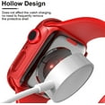 thumbnail image 6 of Apple Watch Case Series SE/ Series 6/5/4 for 44mm with Built-in Tempered Glass Screen Protector (All Watch Series), Guard Bumper Full coverage Cover for Apple Watch Case, Color Red, 6 of 12