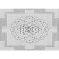 thumbnail image 1 of Ahgly Company Machine Washable Indoor Rectangle Transitional Platinum Gray Area Rugs, 4' x 6', 1 of 7