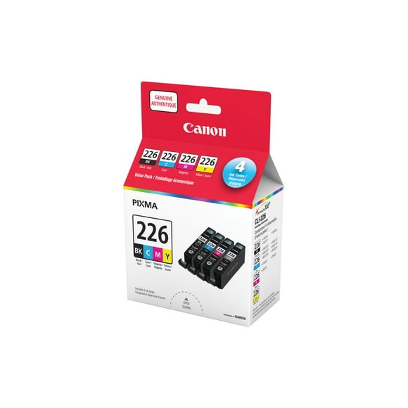 Canon CLI-226 BK,C,M,Y Ink Value Pack, Tri-Colour