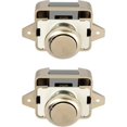 thumbnail image 1 of 2PCS Push Button Locks Cabinet Door Catch Lock for Caravan Motorhome Camper Van Latch Cupboard（gray）, 1 of 5