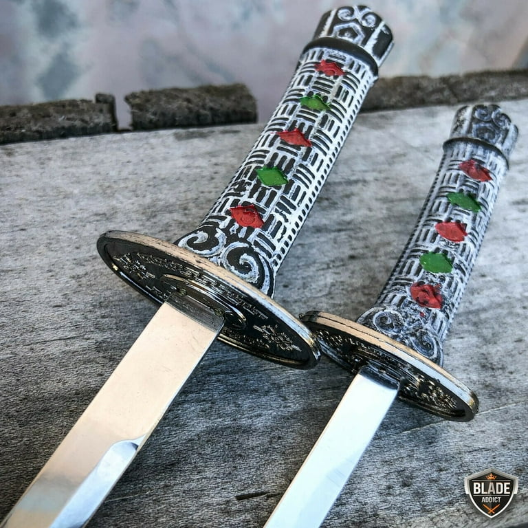 Decorative 2PC Japanese Samurai Sword Letter Opener with Plastic