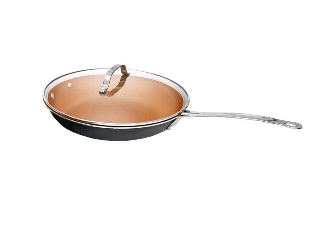 As Seen on TV Gotham Steel Nonstick Frying Pan, 11 inches, with Lid by