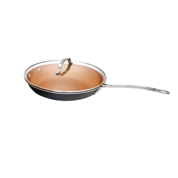 As Seen on TV Gotham Steel Nonstick Frying Pan, 11 inches, with Lid by