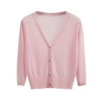 thumbnail image 5 of Oksale Lightweight Cardigans for Women Plus Size Button Down Shirts Cozy Long Sleeve Going Out Tops Casual Sun Shirts 2026 Pink M, 5 of 6