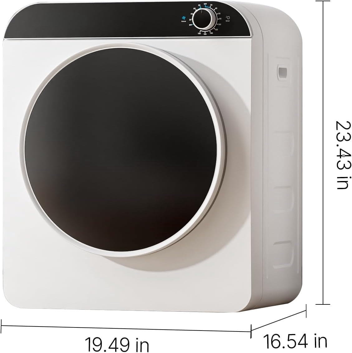 110V Portable Clothes Dryer 830W Compact Laundry Dryers 2 cu.ft Electric Machine with Stainless Steel Tub for Apartment,RVs,Dorms,12LBS drying machine Clothing Dryer secadora portatil de ropa