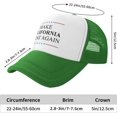 thumbnail image 3 of Make California Great Again for Unisex Baseball Cap, Breathable Mesh Adjustable Cap Black, 3 of 8