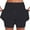 Black, variant on ABATAB Women's Athletic Skort Lightweight Tennis Middle Waist Skirt Drawastring Summer Comfy Golf Workout Running Sports Skorts