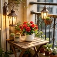 thumbnail image 4 of Bonsái de Rosa Artificial de Plástico En Maceta – Flores Artificiales En Maceta para Decorar El Interior Del Hogar, La Oficina, El Escritorio o El Alféizar de La Ventana., 4 of 6