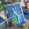 thumbnail image 4 of Papel de regalo Retrify con forma de copo de nieve azul holográfico, 43 cm x 10 m, 4 of 7